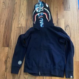BAPE ABC Camo Shark Wide Fit Full Zip
Double Hoodie
Navy